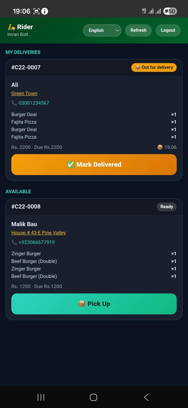 Rider app