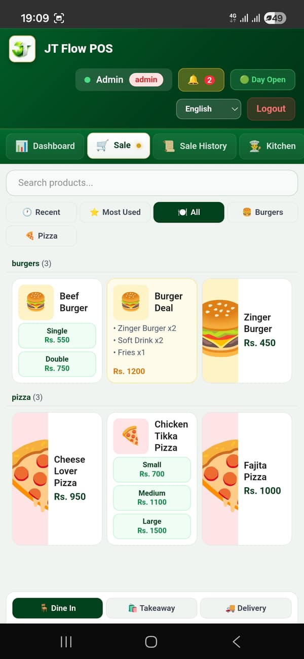 Cashier app