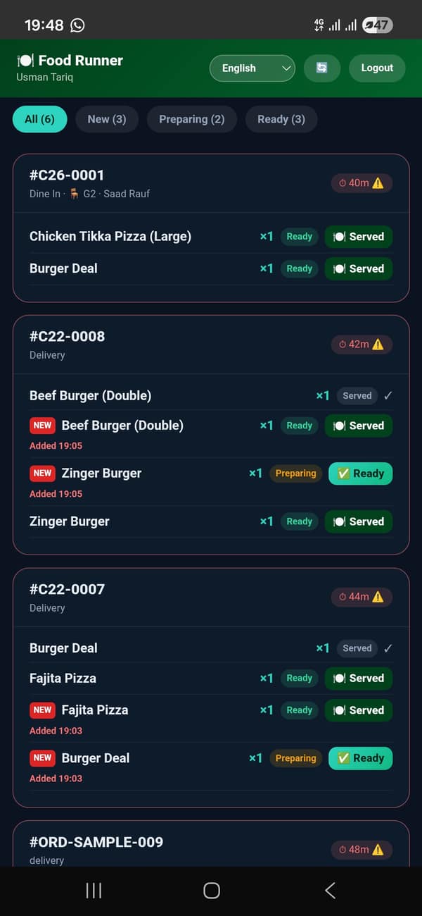 Served app